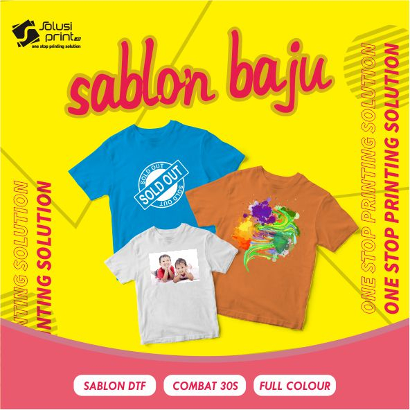 Jual Kaos Murah Sablon Baju Sablon Dtf Sablon Kaos Sablon