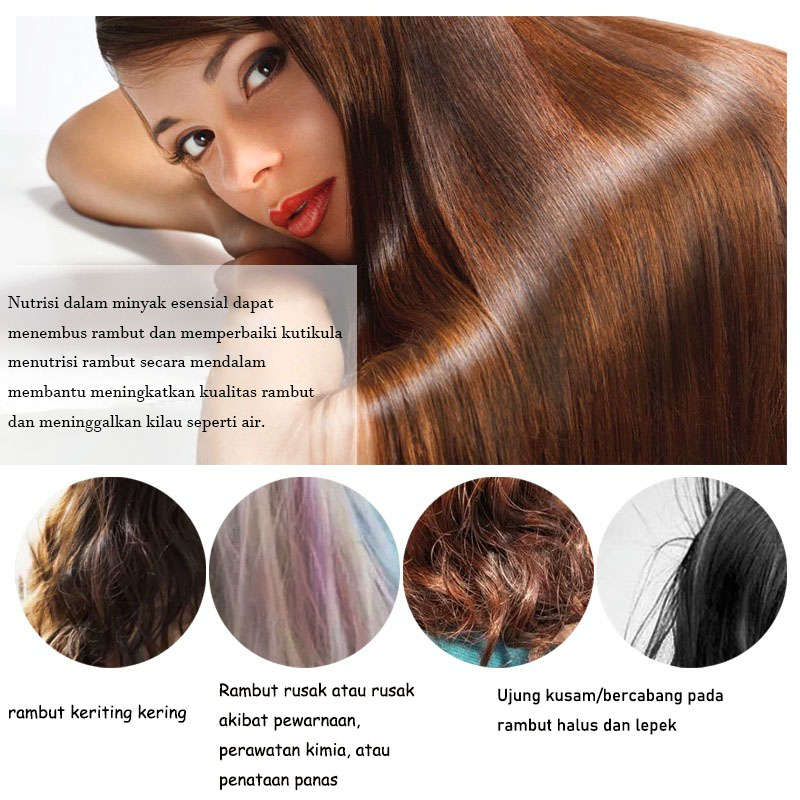 Jual serum rambut Pelembab Hari Serum Treatment Rambut Argan Oil 80ml ...