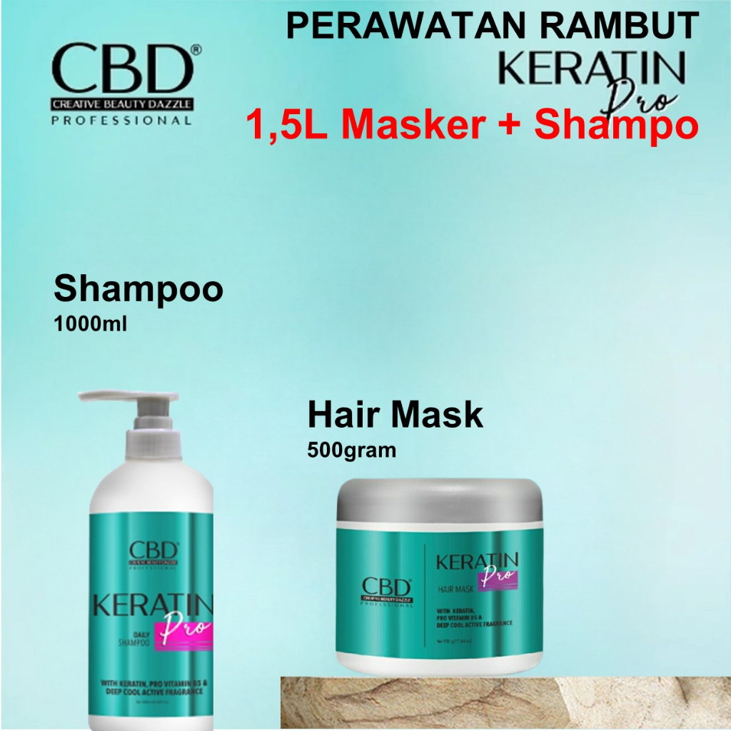 Jual CBD Professional Keratin Pro Daily Shampoo + Conditioner - FYC ...