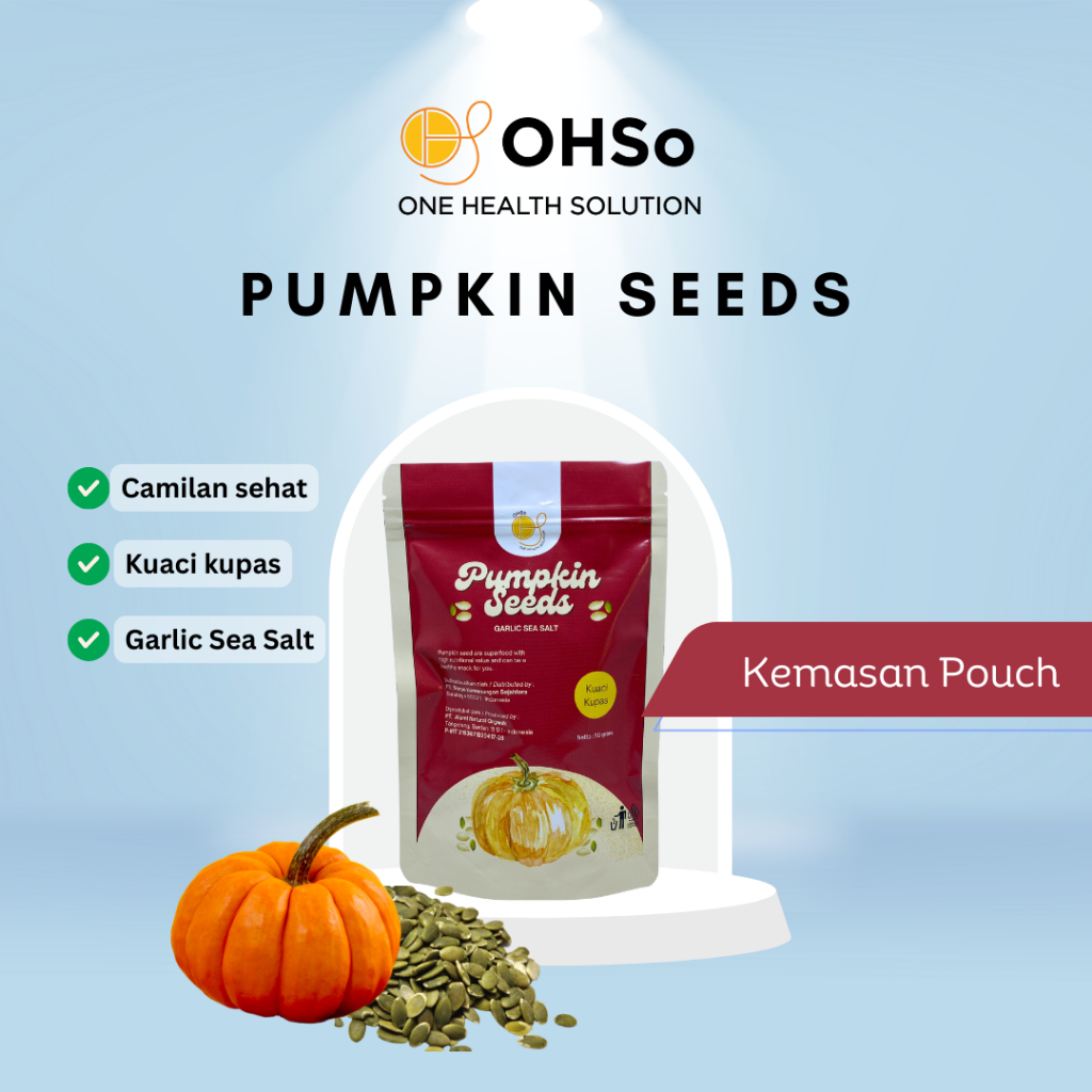 Jual labu kupas - pumpkin seeds OHSo kemasan pouch | Shopee Indonesia