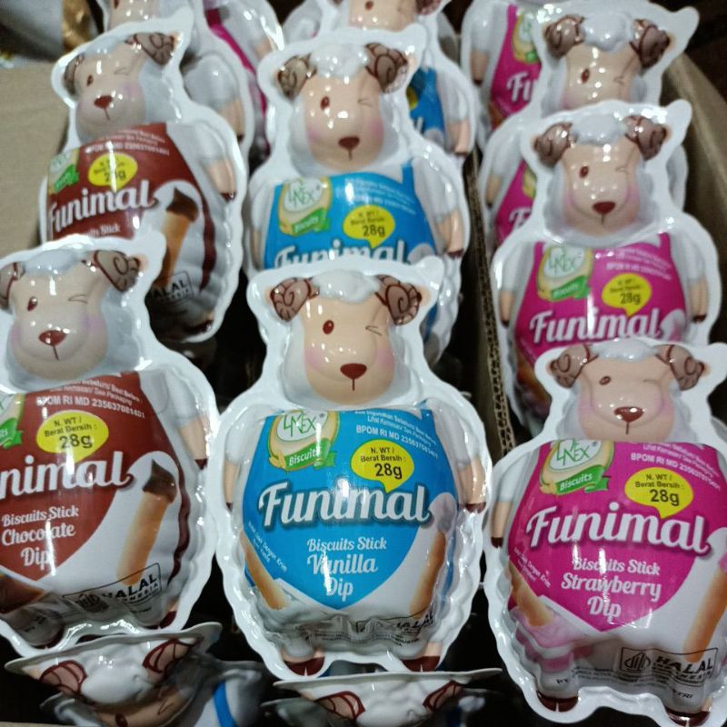 Jual Funimal Biskuit stik+coklat@28g | Shopee Indonesia