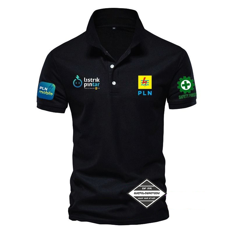 Jual Type 001 Baju Kerah Mode Polo Listrik Pintar Depan Logo Pln Baju Pln Mobile Dan Logo