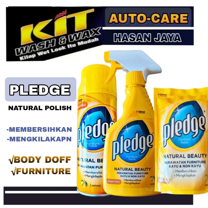 Jual Pledge Aerosol Spray 450Ml - Pledge Lemon Liquid Spray Furniture ...