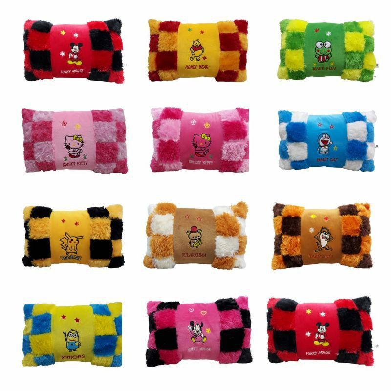 Jual Bantal Guling Catur Karakter Bulu Rasfur Full Silicon Dilengkapi ...