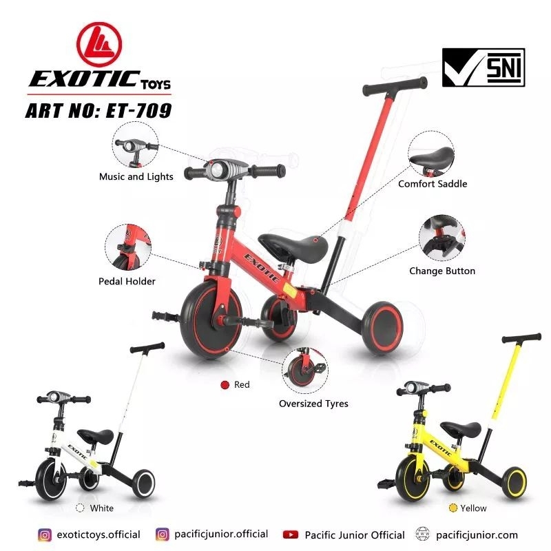 Jual Sepeda Roda 3 Exotic ET 709 | Shopee Indonesia