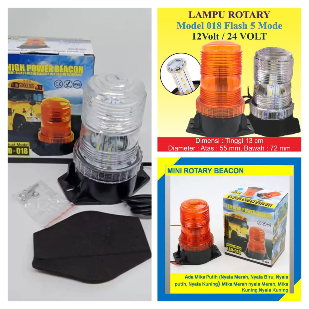Jual Lampu Rotari Truck Mini 12/24 Volt | Shopee Indonesia