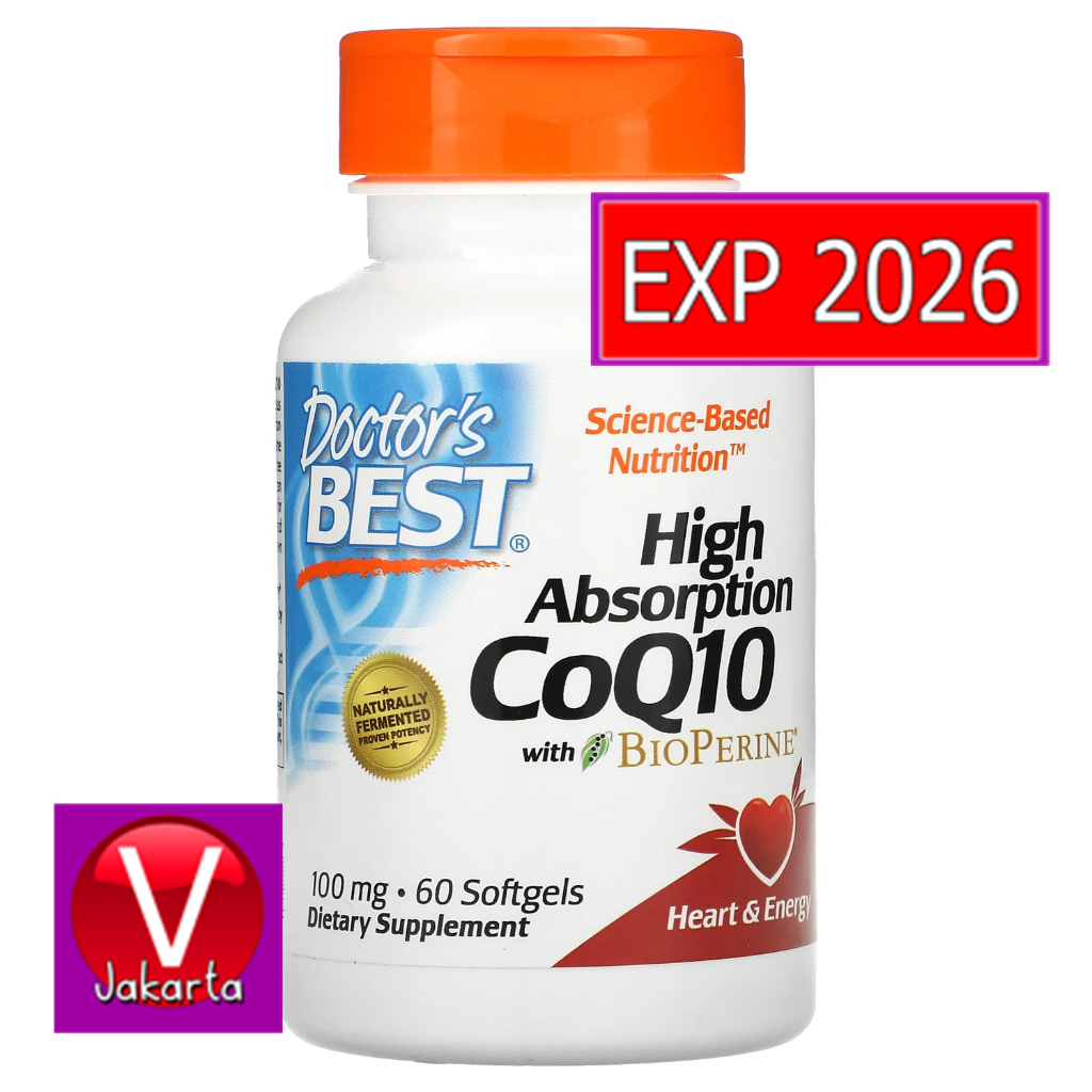 Jual Doctors Doctor Best High Absorption CoQ10 with BioPerine 100 mg 60 ...
