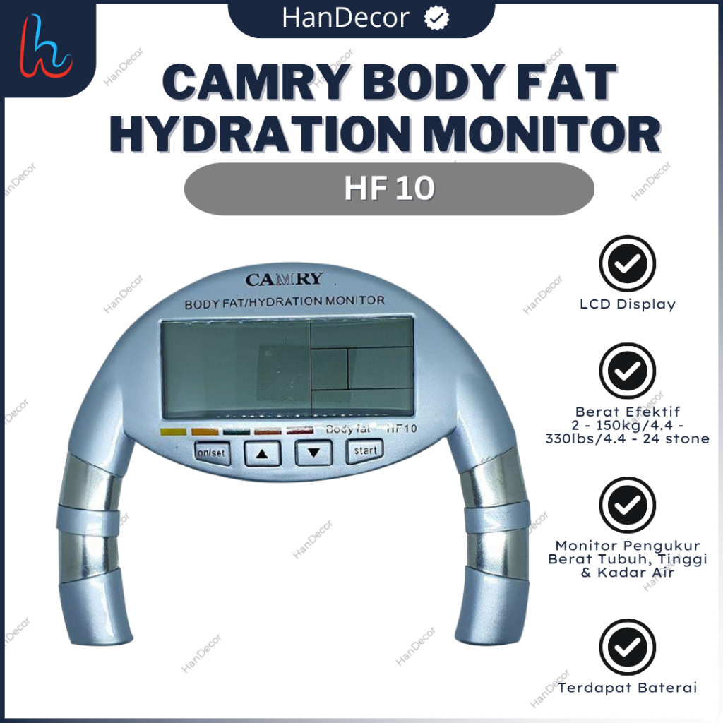 Jual Camry Body Fat HF10 Timbangan Camry Digital Camry Hydration