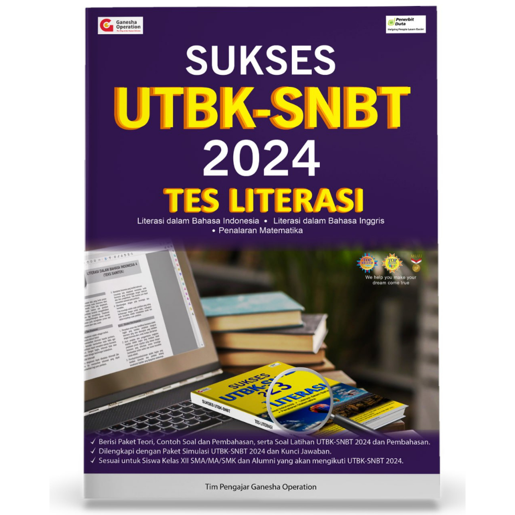 Jual Soal Latihan UTBK 2024 Tes Literasi Tim GO Ganesha Operation ...