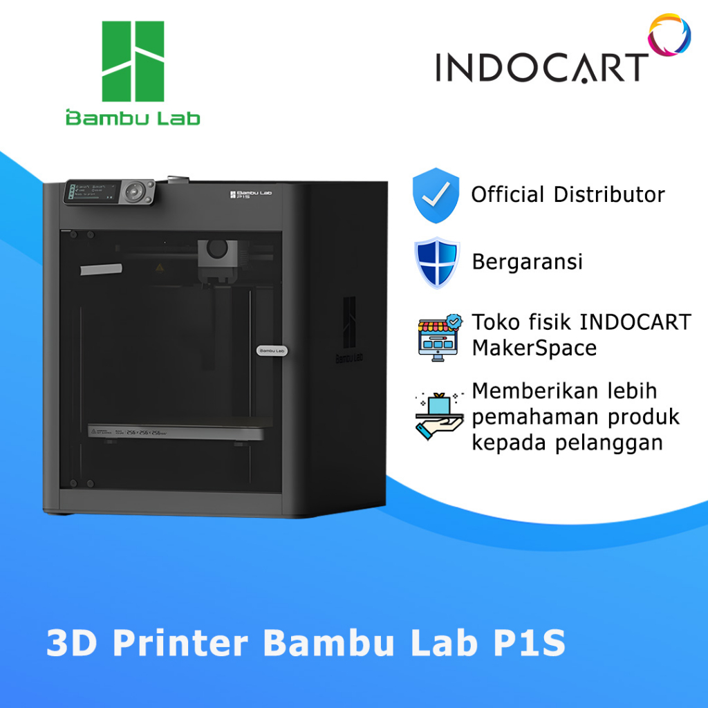 Jual 3D Printer Unit BambuLab P1S Bambu Lab P1S CoreXY Full Enclosed