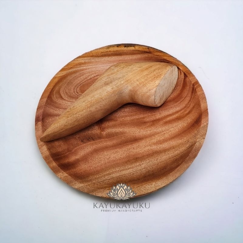Jual KAYUKAYUKU Cobek Kayu / Cowek Kayu 22 Cm Foodgrade | Shopee Indonesia