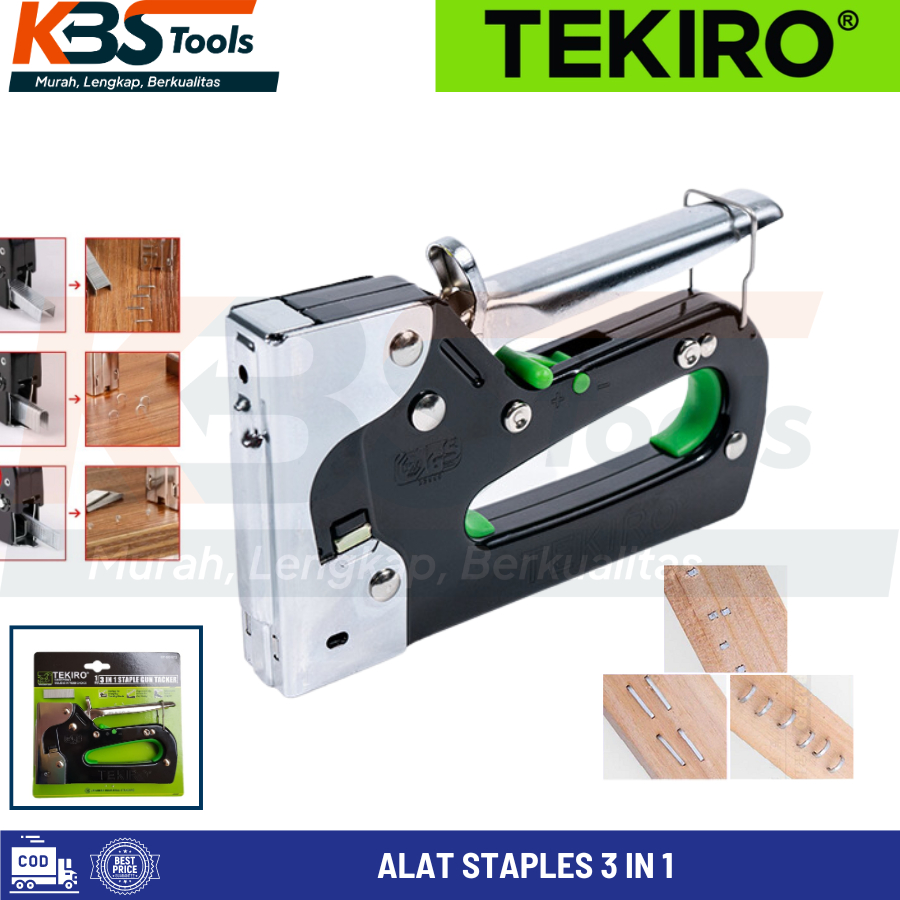 Jual Staples Tembak TEKIRO 3 In 1 Staple Gun Tacker 6 14 Mm