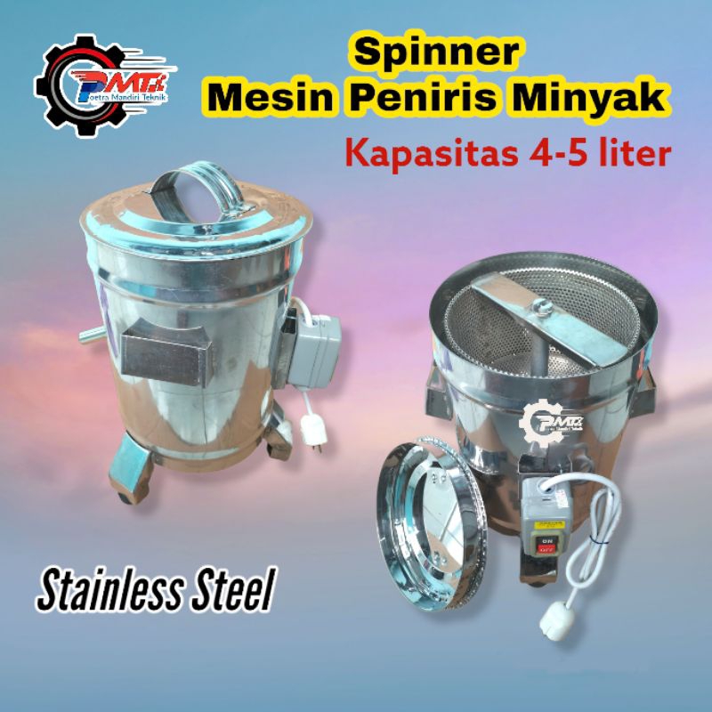 Jual Mesin Peniris Minyak Kap 4 5 Liter Spinner Tiris Pengering Minyak 2kg Shopee Indonesia