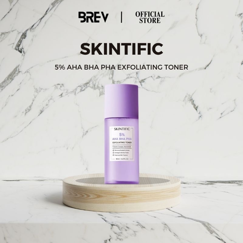 Jual SKINTIFIC 5% AHA BHA PHA Exfoliating Toner - 80ml | Shopee Indonesia
