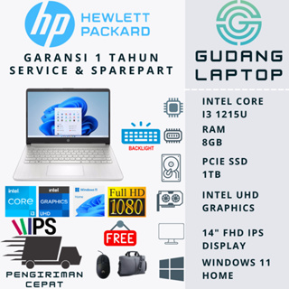 Jual Laptop HP 14s Core i3 1215U GEN 12 RAM 16GB SSD 512GB 14