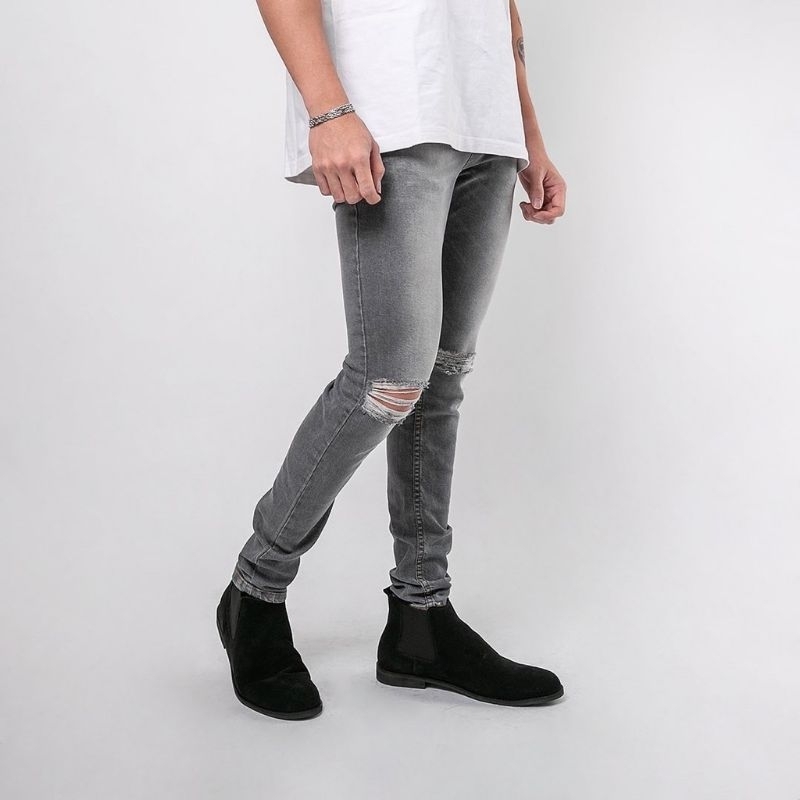 Celana Skinny Fit Grey Jeans Celana Jeans Uniqlo J And J Jeans
