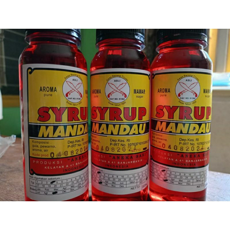 Jual Sirup mawar CapMandau (isi 250ml) | Shopee Indonesia