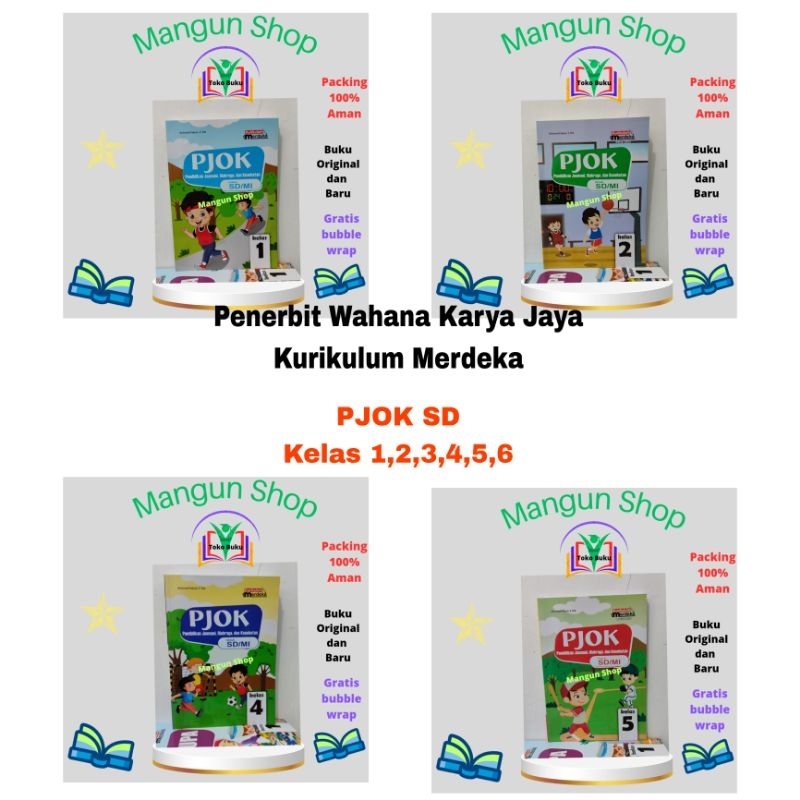 Jual BUKU PJOK KELAS 1,2,3,4,5,6 SD Kurikulum Merdeka WKJ | Shopee ...