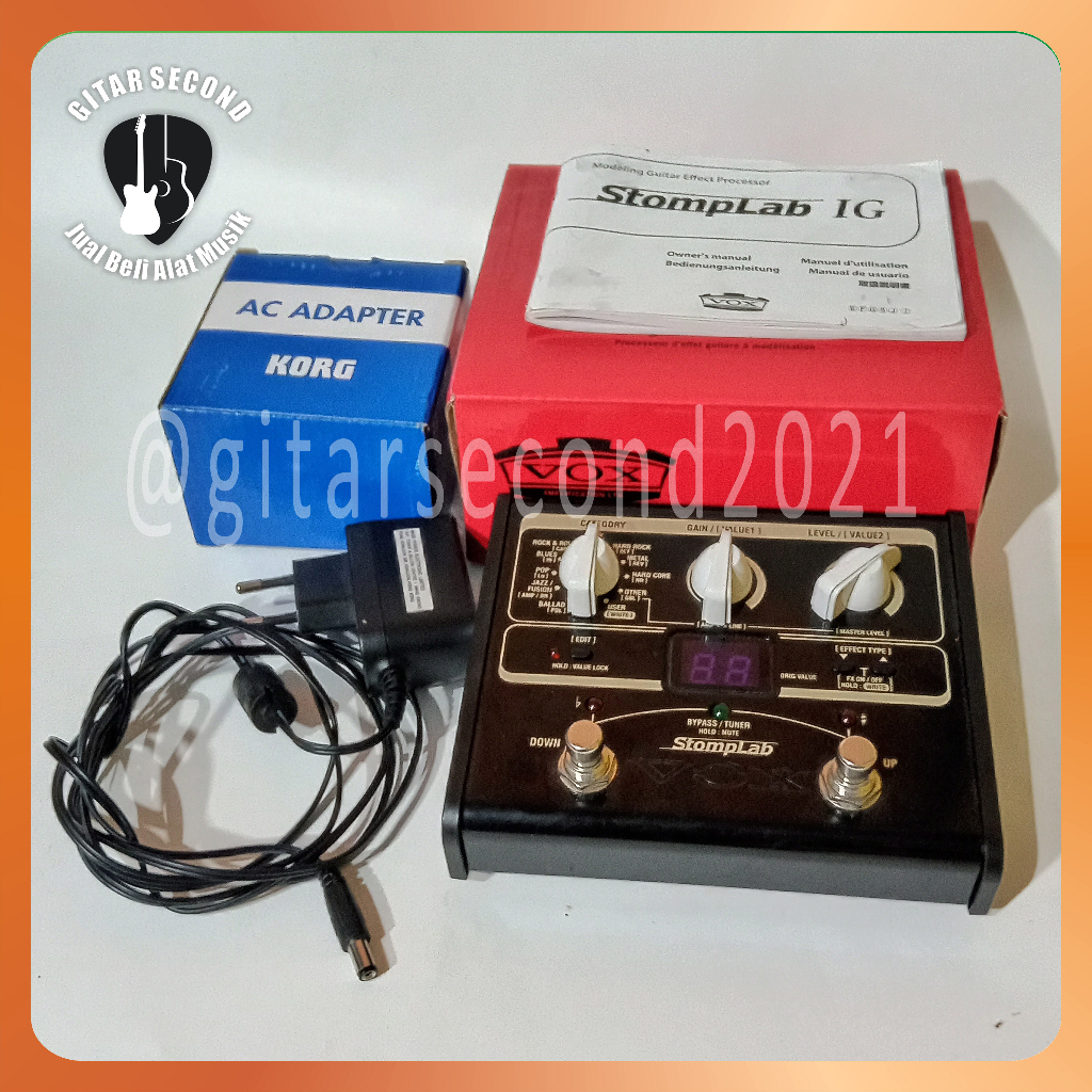 Jual VOX STOMPLAB 1G MULTIEFEK GUITAR MULTIEFFECT MULTI EFFECT PEDAL