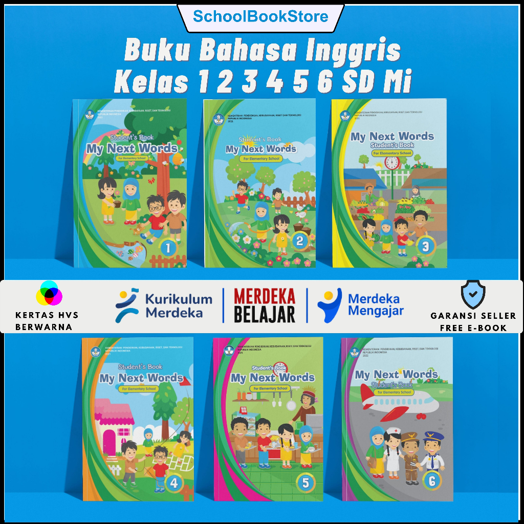 Jual Buku Bahasa Inggris Kelas 1 2 3 4 5 6 SD Kurikulum Merdeka Belajar ...