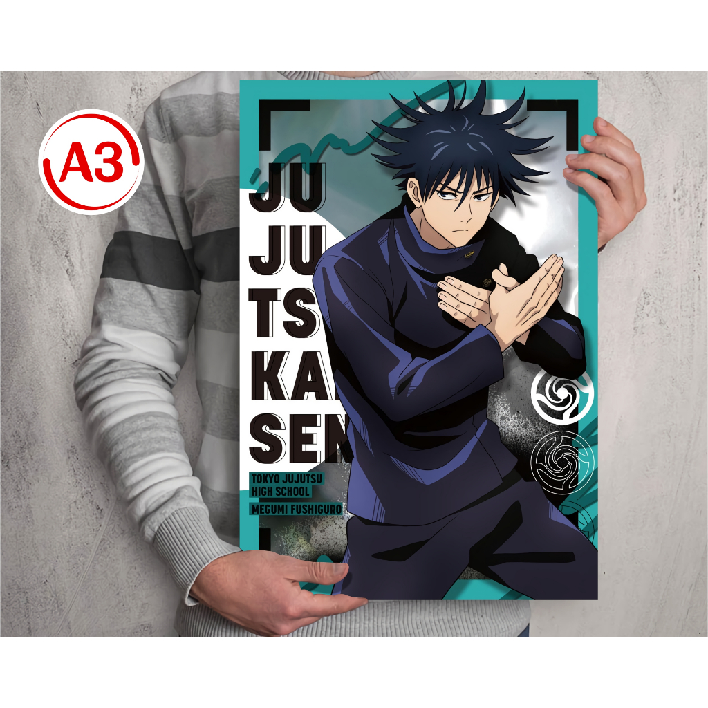 Jual Koleksi Poster A3 Anime Jujutsu Kaisen B - Itadori Fushiguro ...