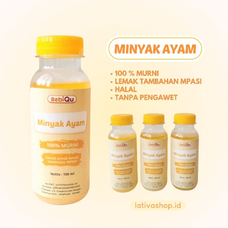 Jual MINYAK AYAM Lemak Tambahan MPASI 100 Murni Shopee Indonesia