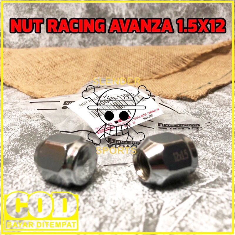 Jual NUT RACING AVANZA - MUR BAUT RODA AVANZA XENIA - LUG NUT 12x1.5 ...