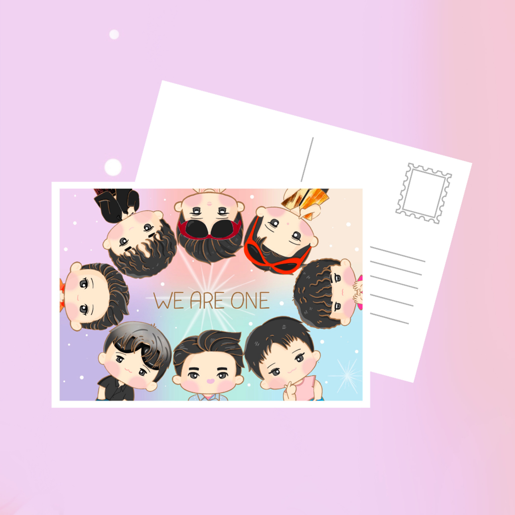 Jual Postcard KPOP Fanart I Kartu Pos I Kartu Ucapan I Greetings Card Shopee Indonesia