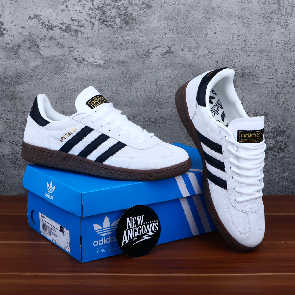 Sepatu Adidas Handball Spezial Vintage White Putih Sole Gum Casual