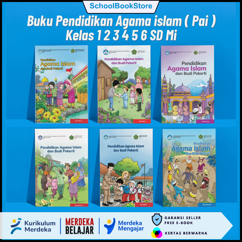 Jual Buku Paket PAI Kelas 1 2 3 4 5 6 SD MI Kurikulum Merdeka Belajar ...