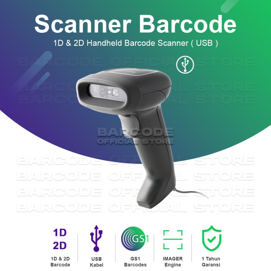 Jual Honeywell HH 490 Scanner Barcode Handheld 1D 2D Imager USB Scan ...