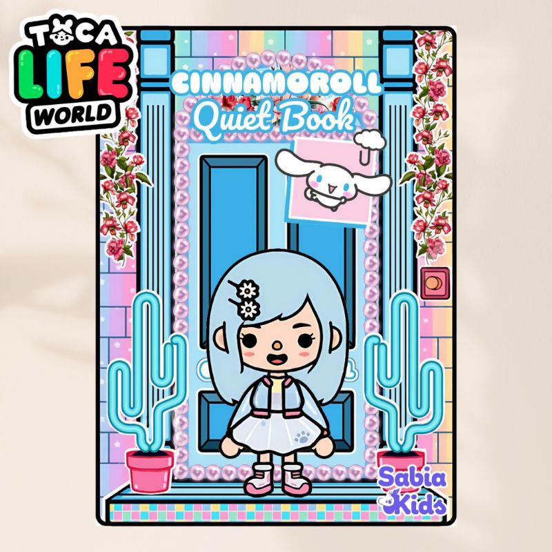 Jual Sudah Dijilid Buku Toca Boca Paper Doll Cinnamoroll Quiet Book