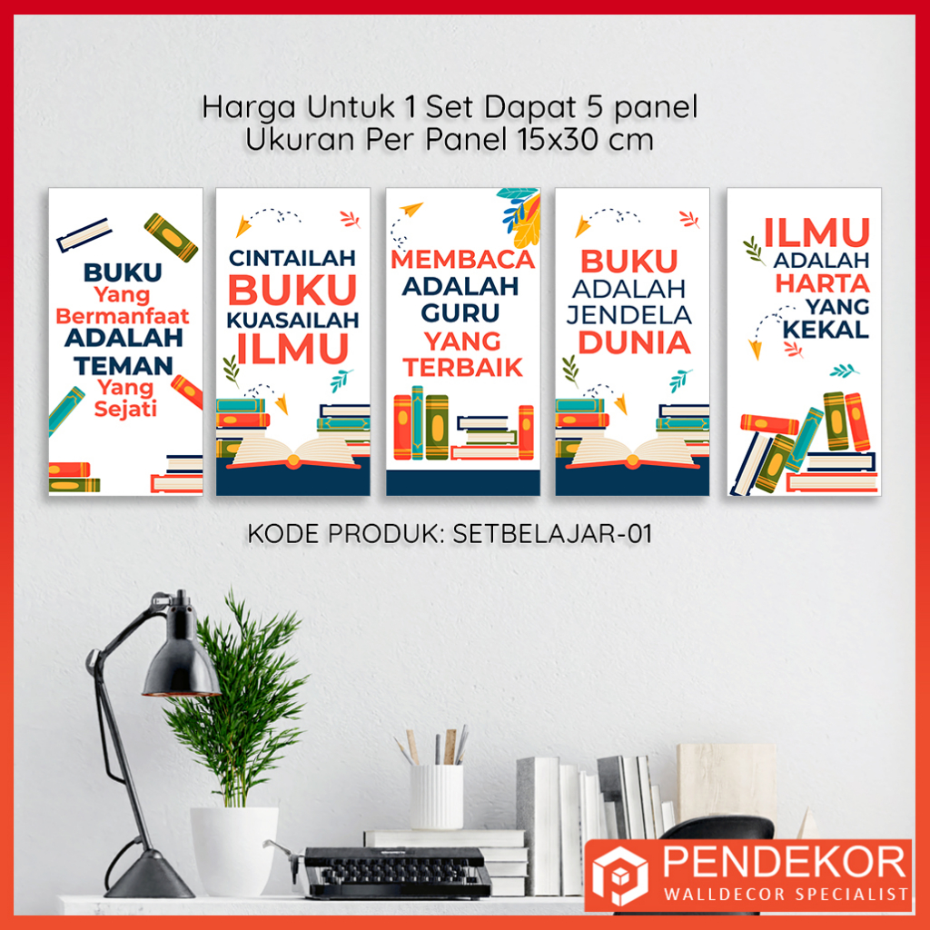 Jual Hiasan Dinding Ruang Kelas Tema Belajar Untuk Dekorasi Kamar Anak