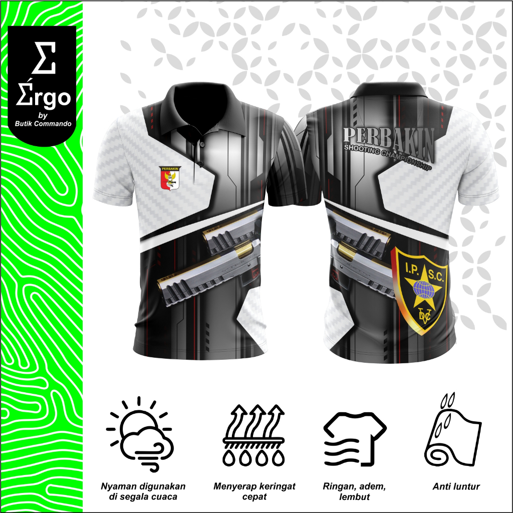 Jual Kaos Polo Olahraga Tembak Jersey Olahraga Penembak Bahan Dryfit ...