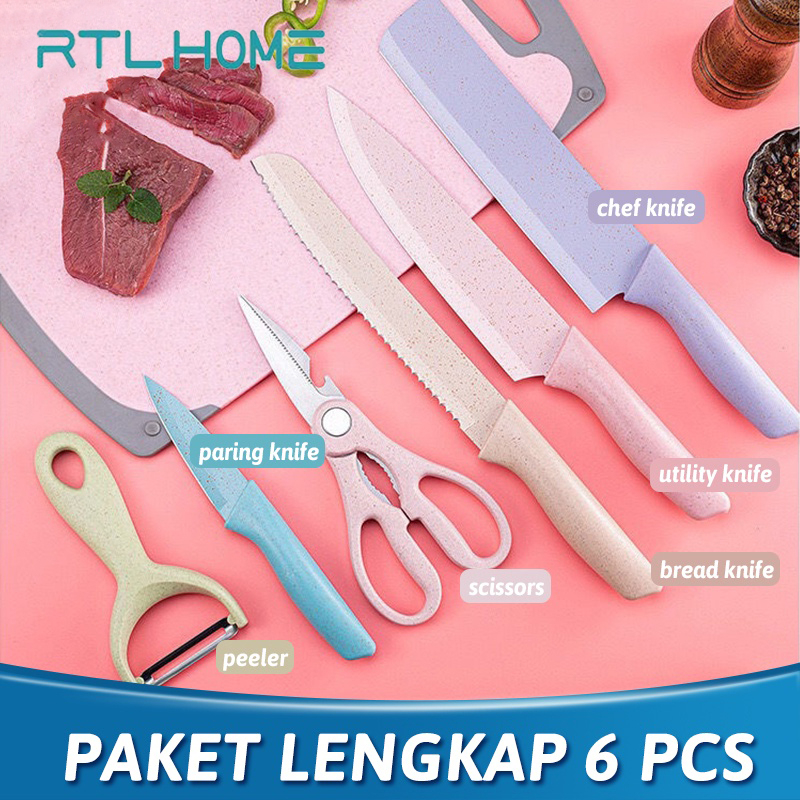 Jual Kitchen King Knife 6 Pcs set pisau dapur keramik cantik