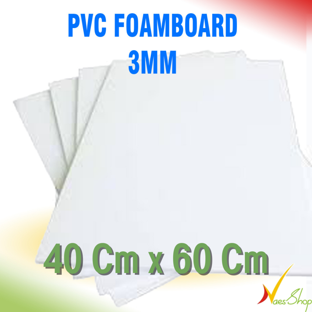 Jual Papan PVC Foam board 3mm putih lembaran 40cmx60cm | Shopee Indonesia