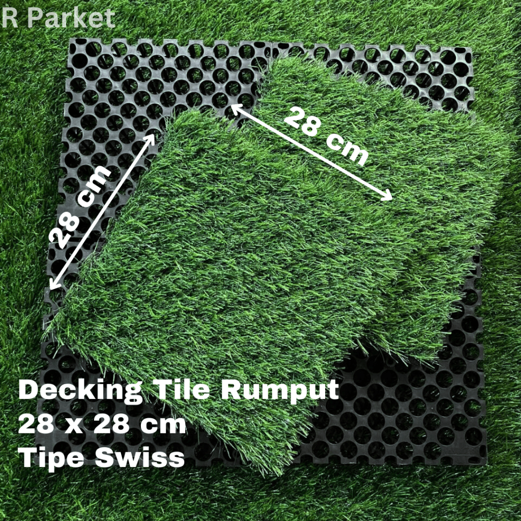 Jual Decking Tile Lantai Rumput 28x28cm | Shopee Indonesia