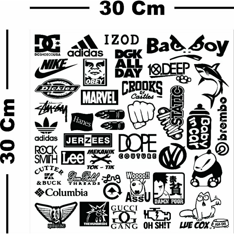 Jual STICKER PACK HYPEBEAST AESTHETIC ANTI AIR | Shopee Indonesia
