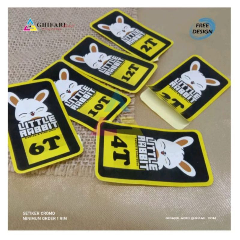 Jual cetak setiker minimal 2 lembar A3 / cetak setiker cromo / setiker