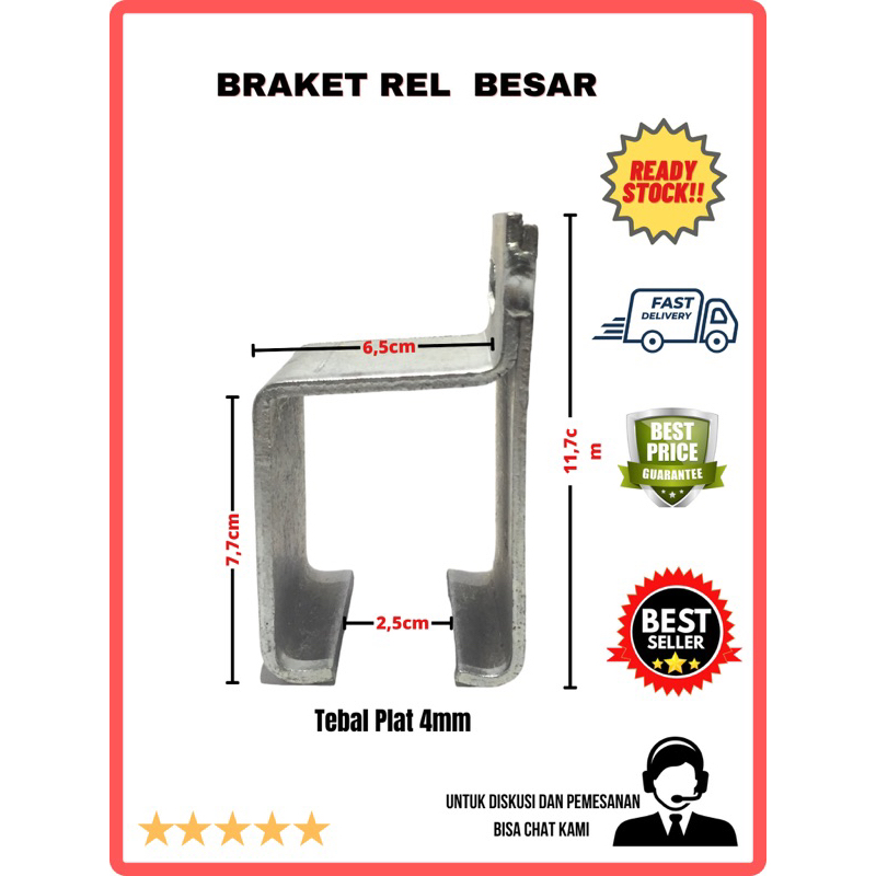 Jual Breket Rel Besar Pintu Garasi Braket Rel Atas Pintu Garasi Pintu Lipat Shopee Indonesia