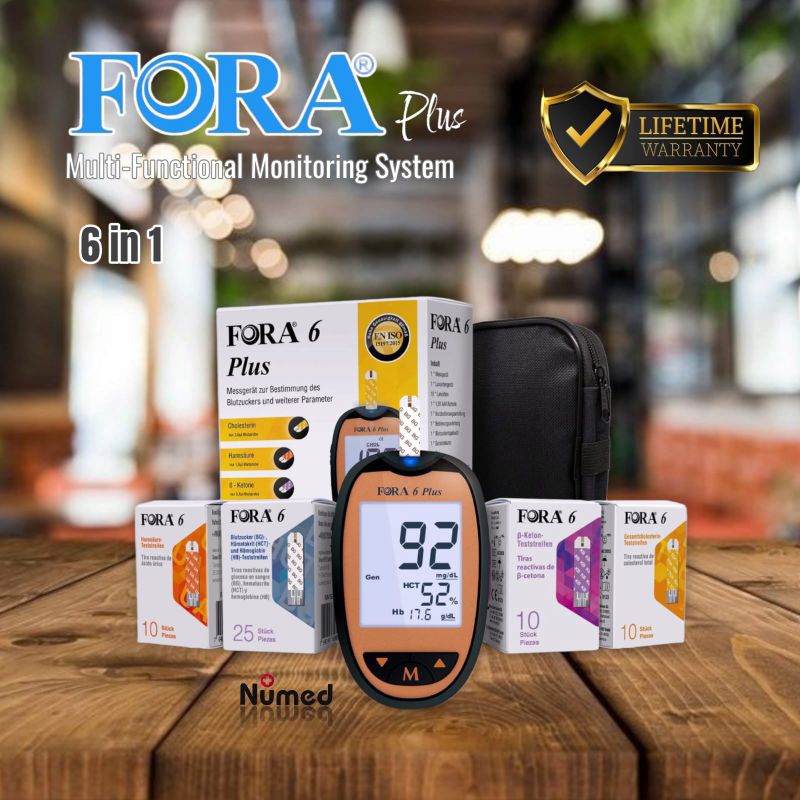 Jual 6 in 1 Multi Parameter Monitoring System Original Fora 6 Plus ...