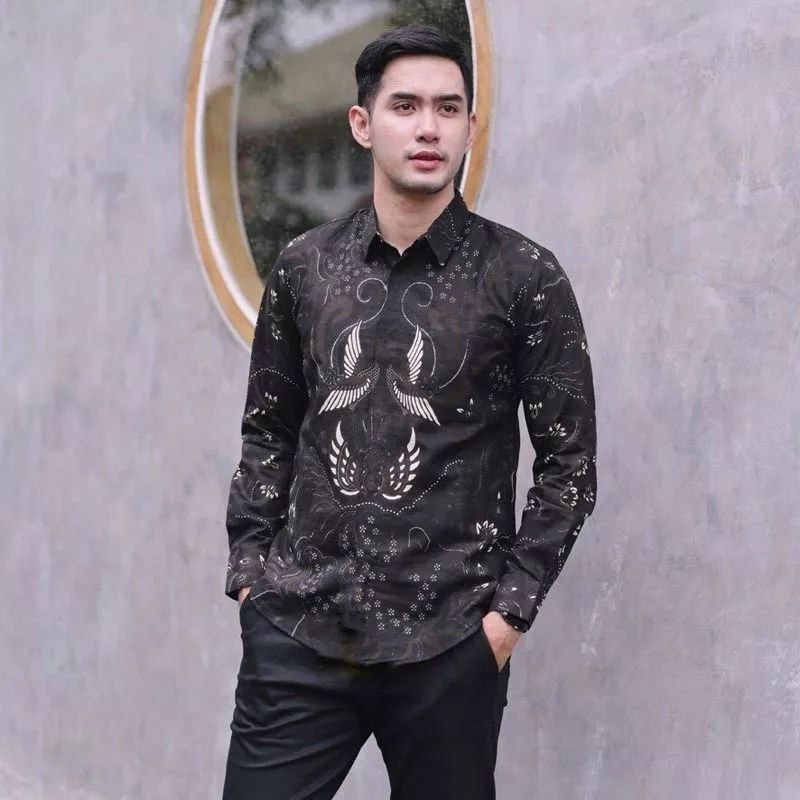 Jual Baju Kemeja Batik Pria Dewasa Murah Lengan Panjang Modern ...