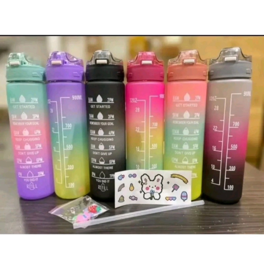 Jual Botol Minum 1 Liter Viral Gradasi Anak 1Liter My Bottle Murah ...