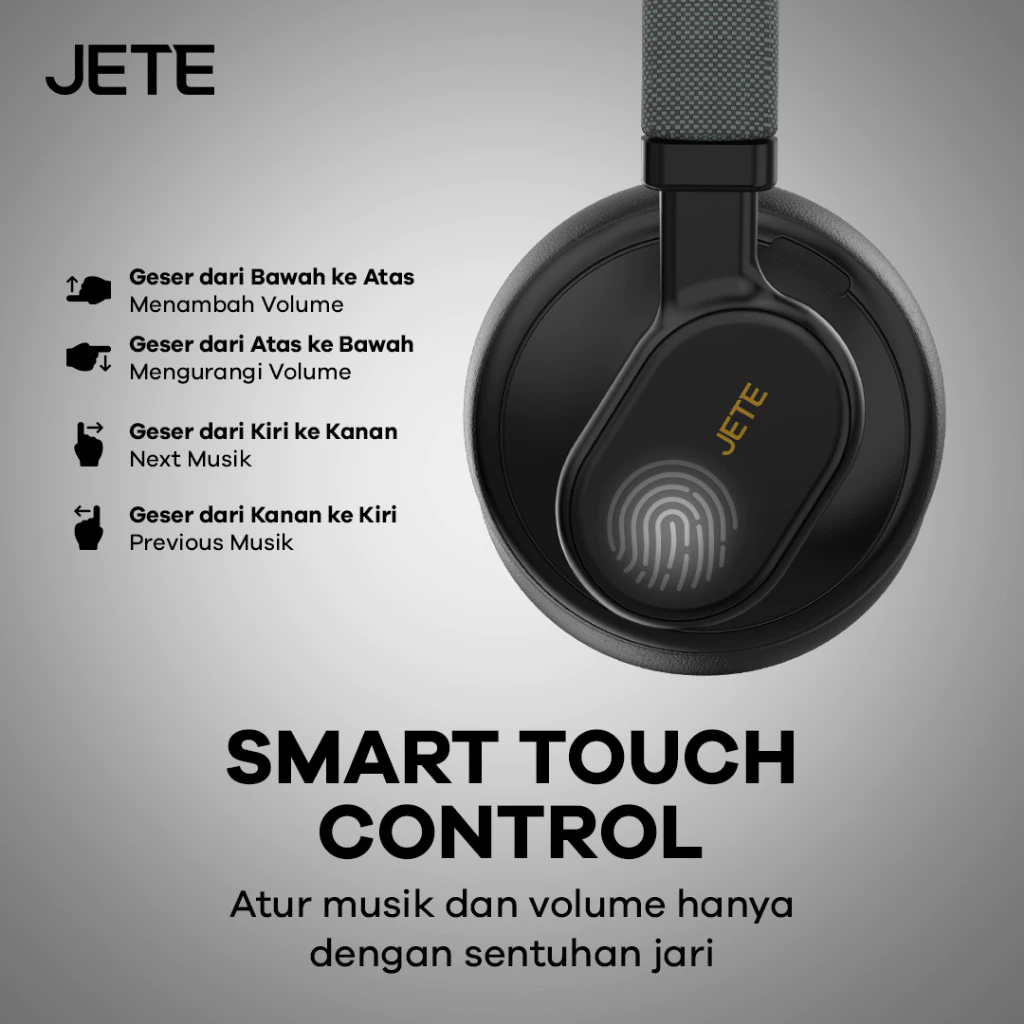 Headset Headphone Bluetooth with Surround Sound JETE SX1 - Garansi 2 Tahun