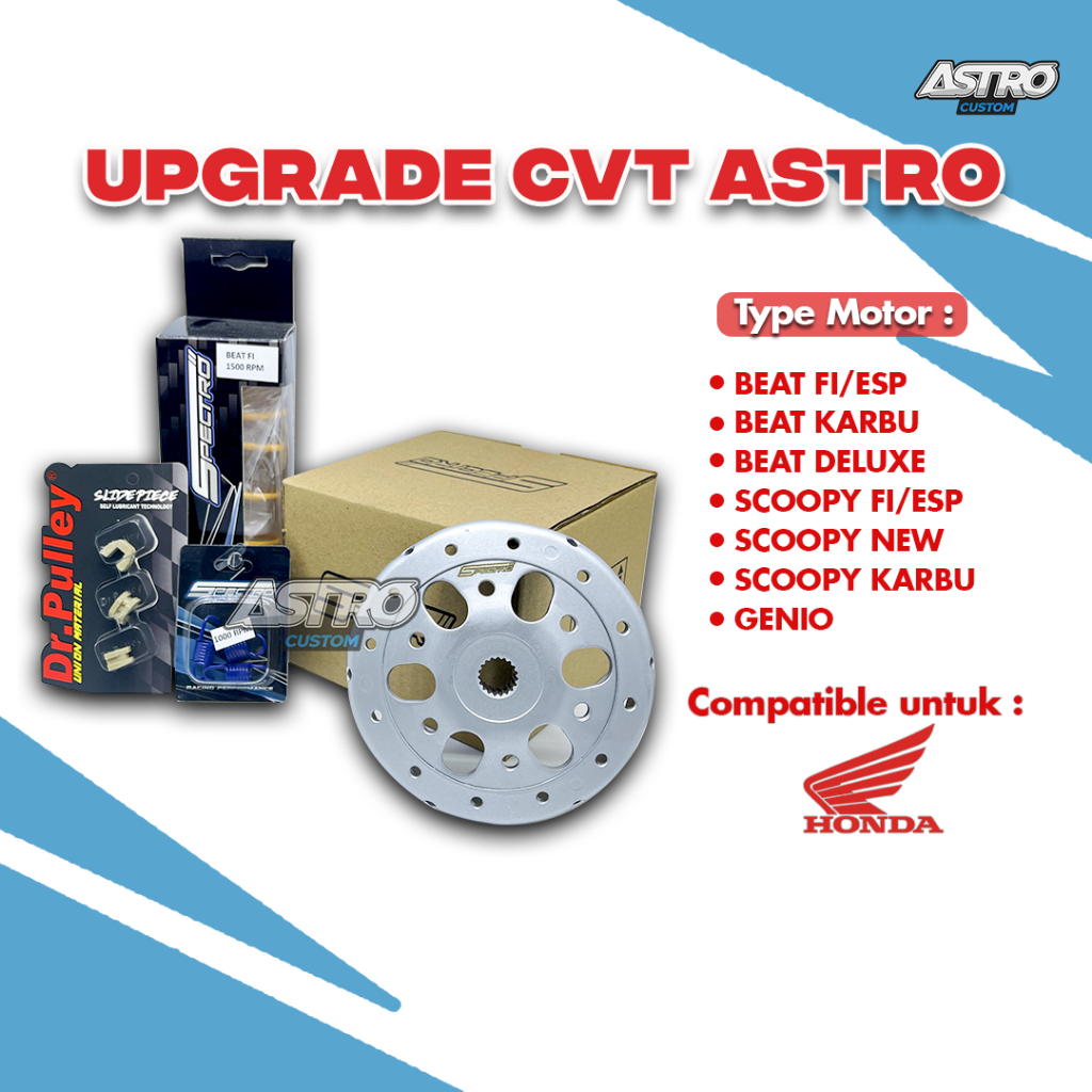 Jual Upgrade CVT Astro BeaT Fi ESP Scoopy Fi ESP Genio Vario 110 fi ...