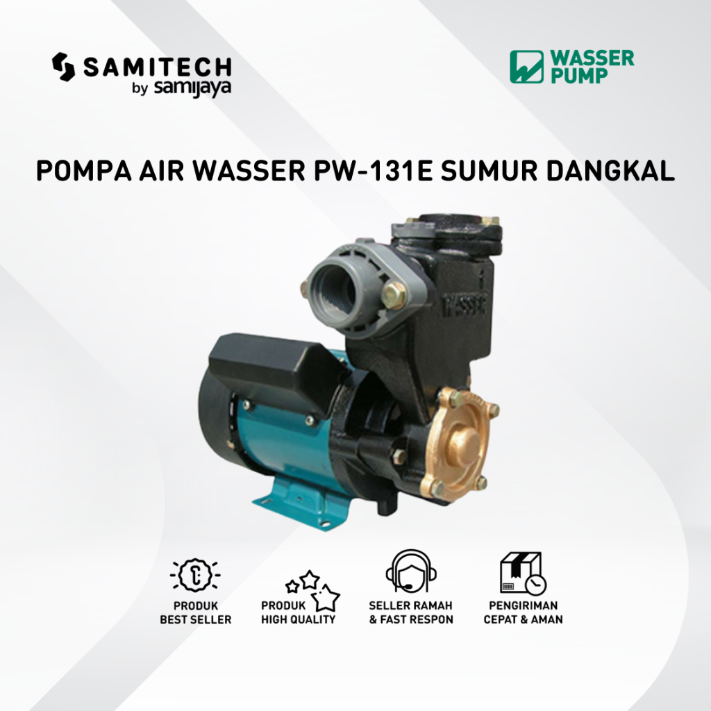 Jual POMPA AIR NON OTOMATIS WASSER PW-131E / PW 131E BERGARANSI