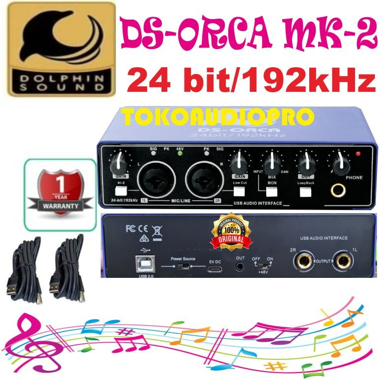 Jual ISK / Dolphin Sound Ds ORCA Audio Interface Soundcard | Shopee ...