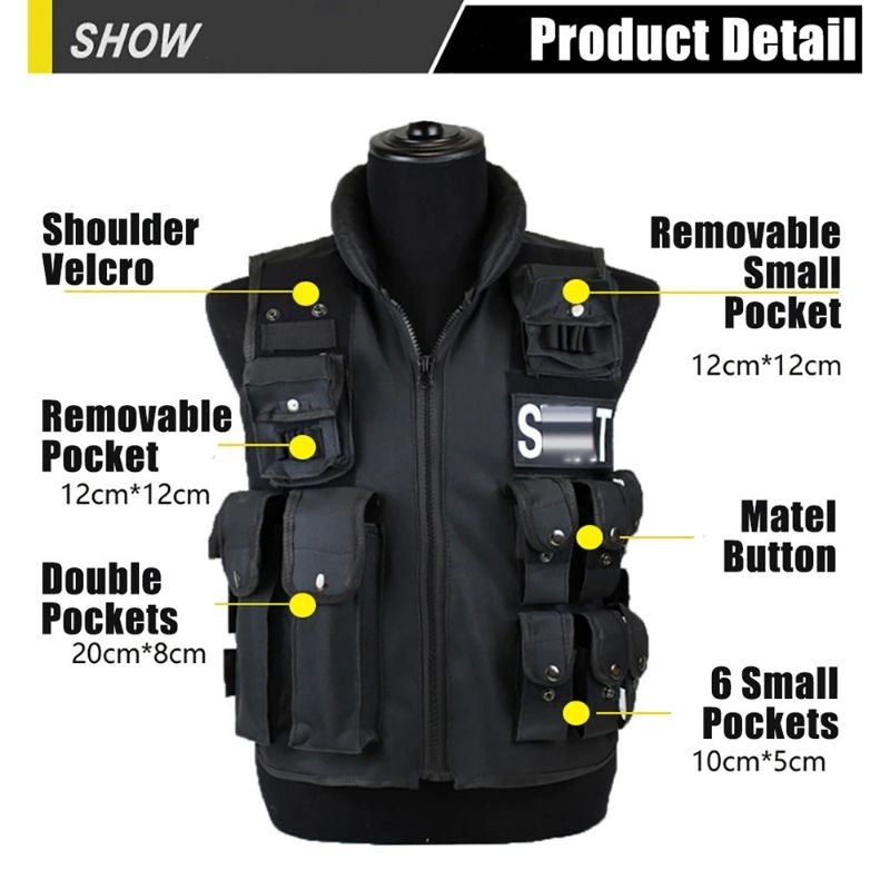 Jual Rompi Motor / Rompi Touring Model Militer Polisi Airsoft Gun Jaket ...