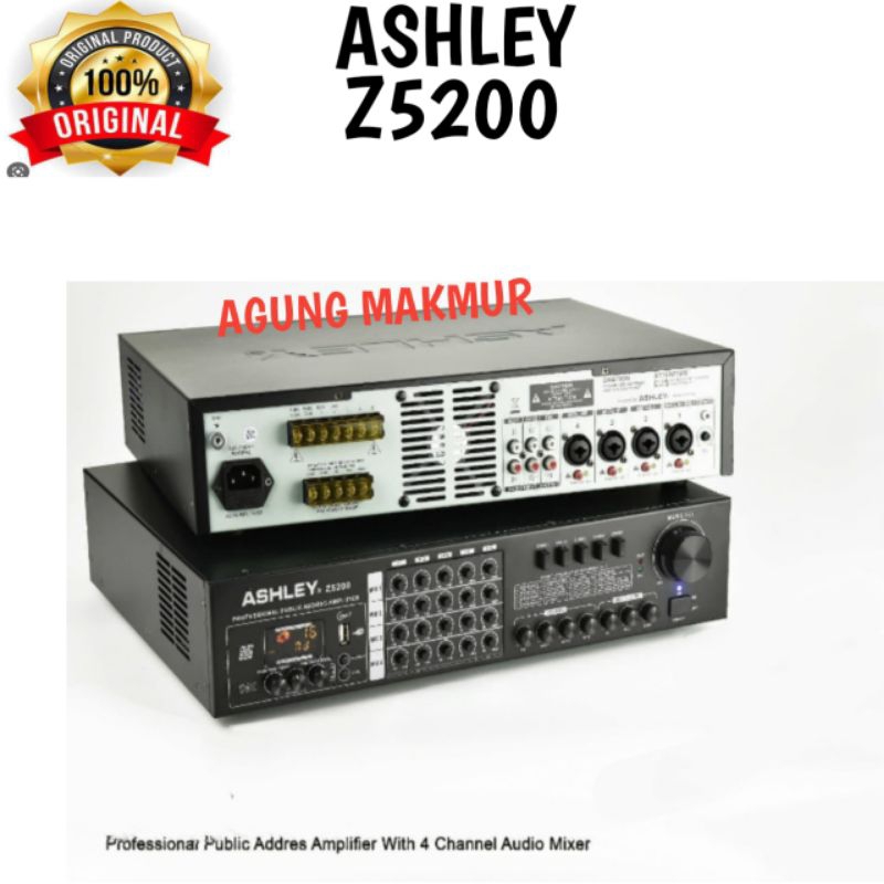 Jual Amplifier Karaoke Ashley Z5200 Original Ampli Ashley Z5200