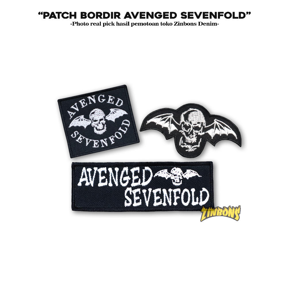 Jual PATCH AVENGED SEVENFOLD EMBLEM BORDIR MUSIK PATCH IRON | Shopee ...